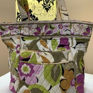 HTF Vera Bradley Three-o-Tote in Portabello Road
